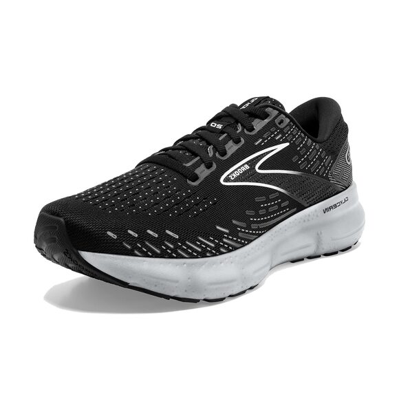 BROOKS Shoes - BROOKS WOMEN'S GLYCERIN 20 NEUTRAL RUNNING SHOE - BLACK/WHITE/ALLOY - 9.5 WIDE